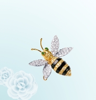 彩鑽 蜜蜂墜(胸針)